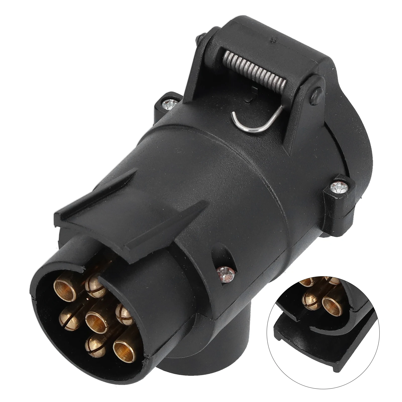 트레일러 플러그 어댑터 7핀에서 13핀으로 ABS 및 구리 안전 연결 견인 소켓 커넥터 트레일러 교체용 수리용
