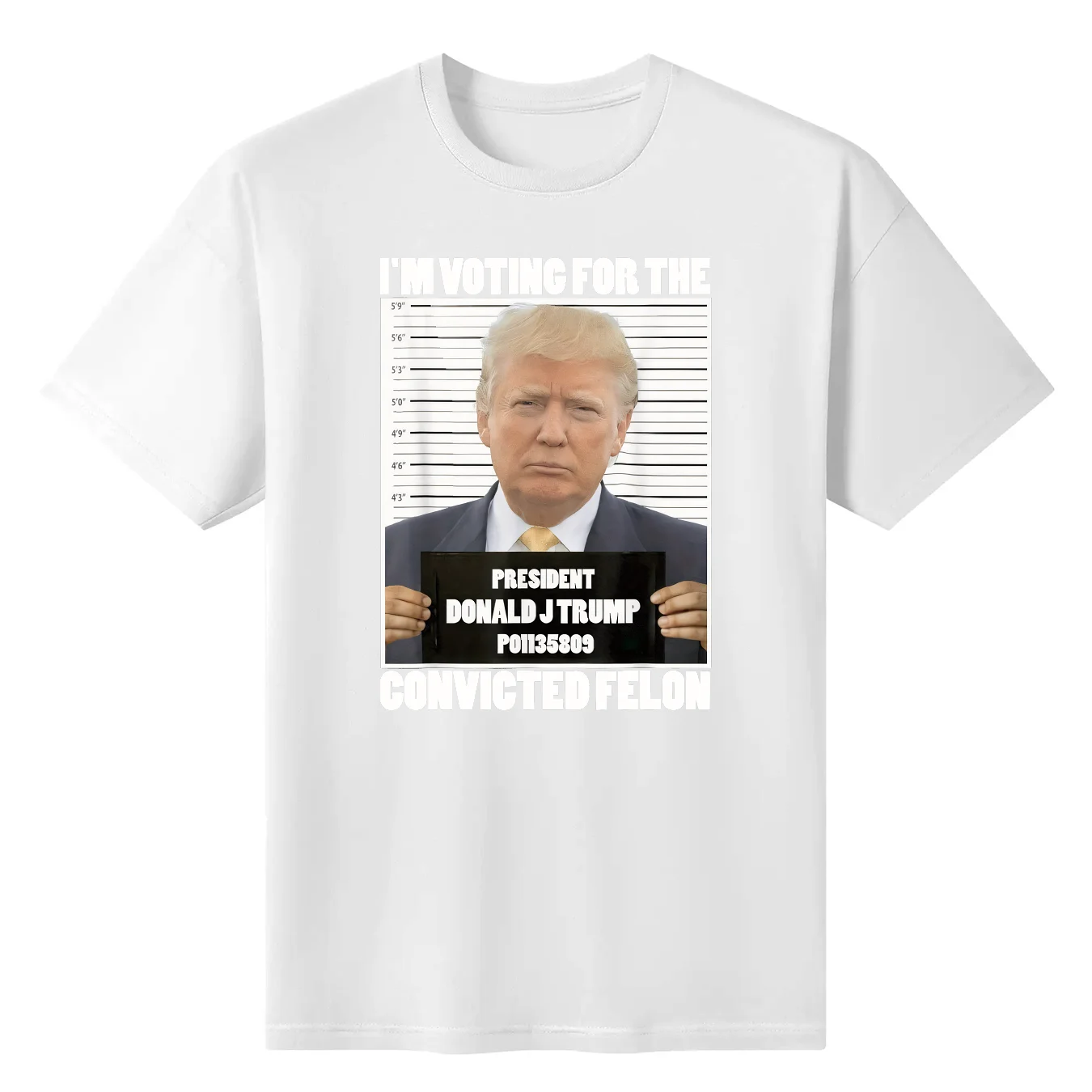 I'M Voting For The Convicted Felon Funny Pro Trump T-Shirt 2024