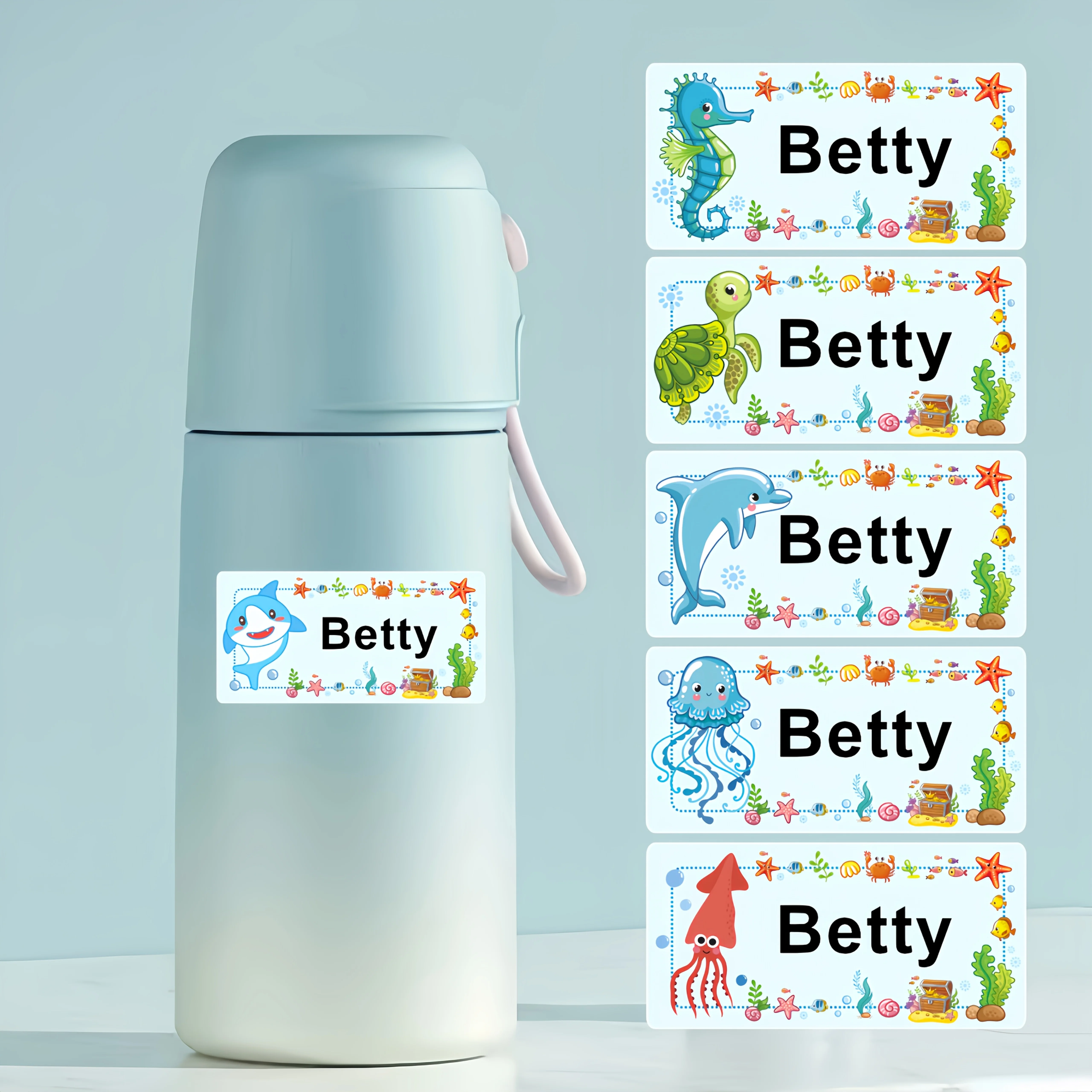 Customized Back-To-School Season Name Stickers, Personalized Labels for Schools, Offices, Water Bottles, and Pencils - Non-Curling Adhesive Waterproof Name Tags for School Classrooms, Backpacks, and Luggage. Back-To-School Gifts for Sons and Daughters