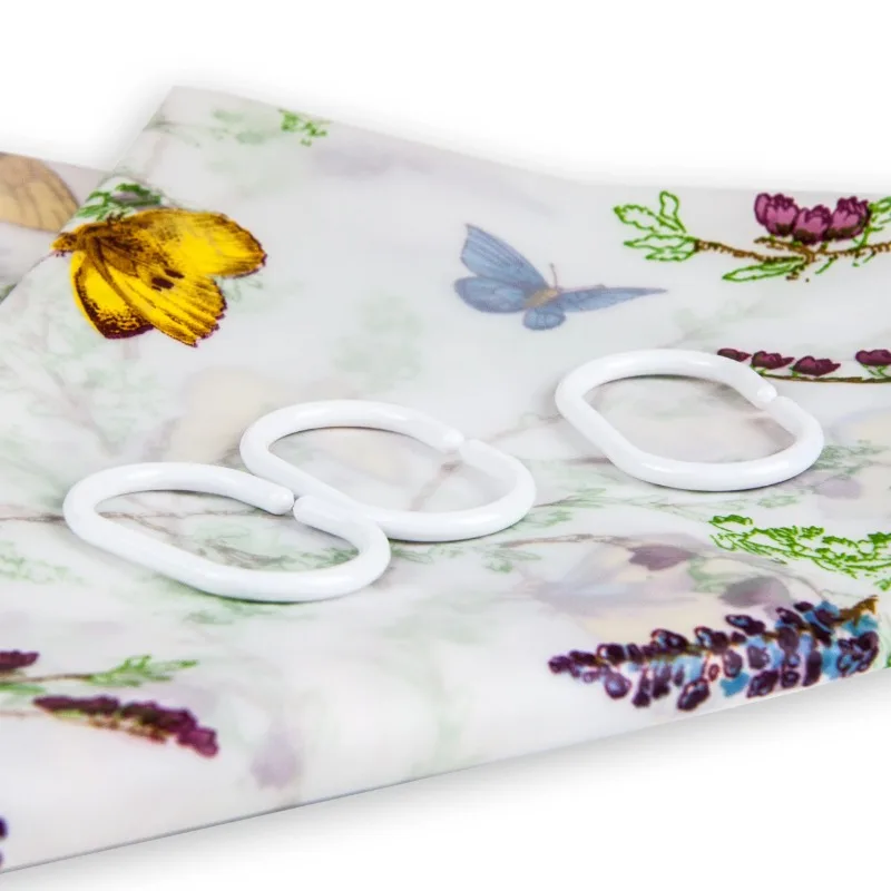 Desyne Tranquil Floating Butterflies Shower Curtain