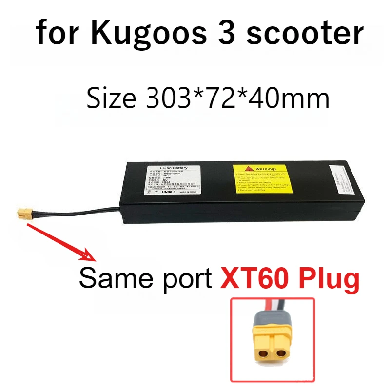 For KUGOO S1 S2 S3 Electric Scooters 10S3P 18650 Lithium-Ion Battery Pack 36V 7.8Ah