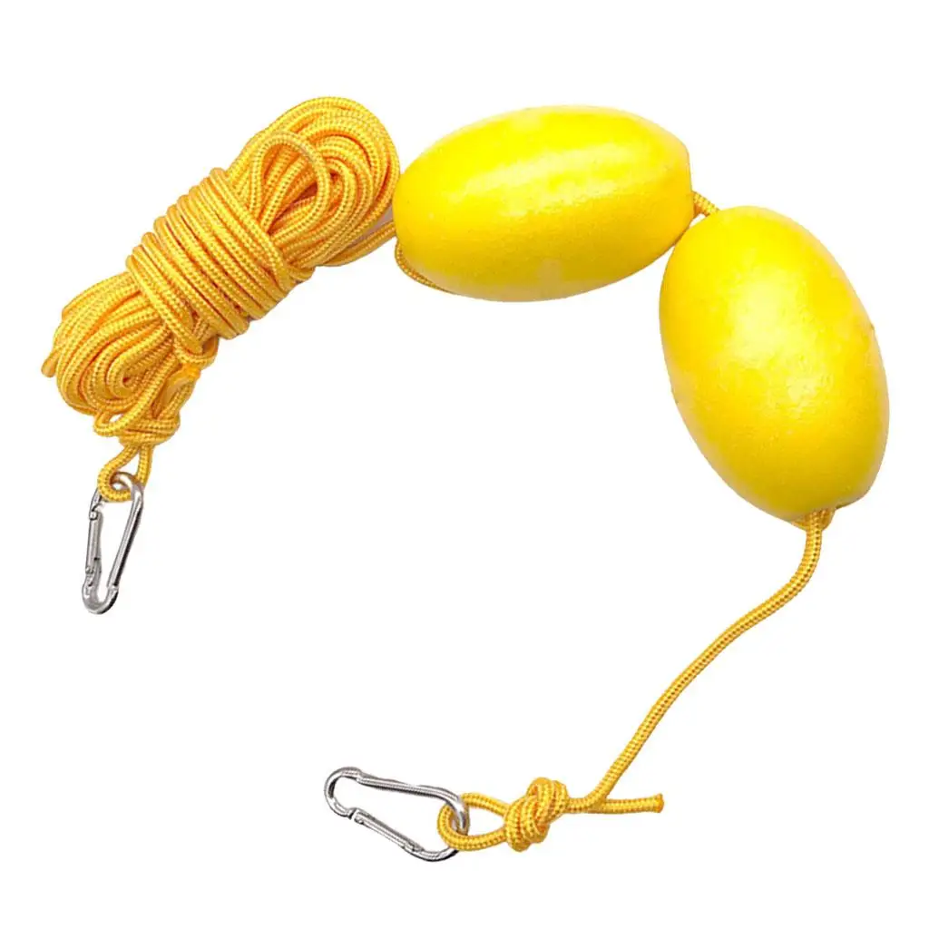 

30ft Kayak Tow Rope Throw Anchor Line Floats Trowline
