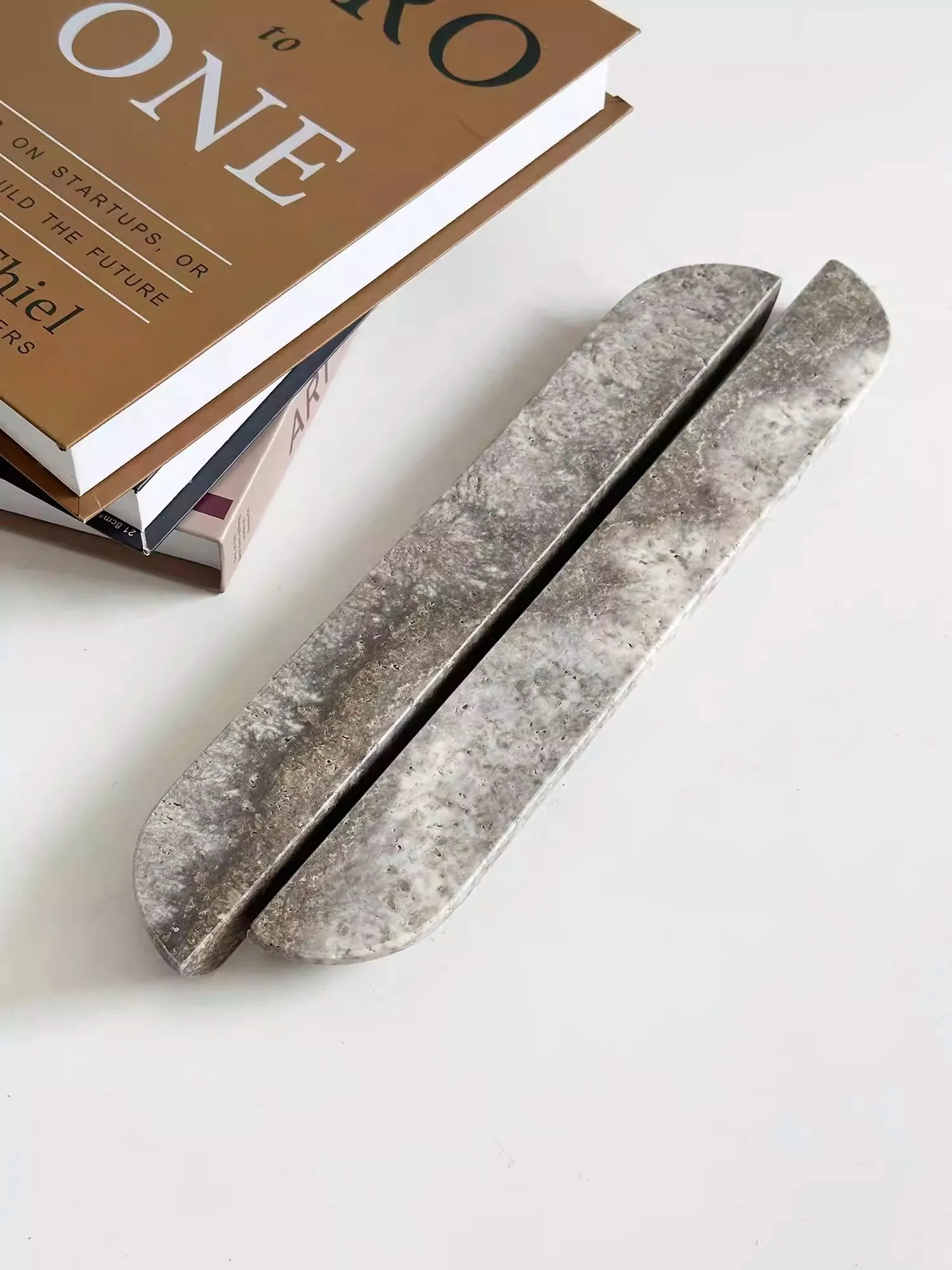 European style Home use Advanced Villa Natural Marble Door Handle Light luxury Decoration Cabinet Door Wardrobe Door Handle