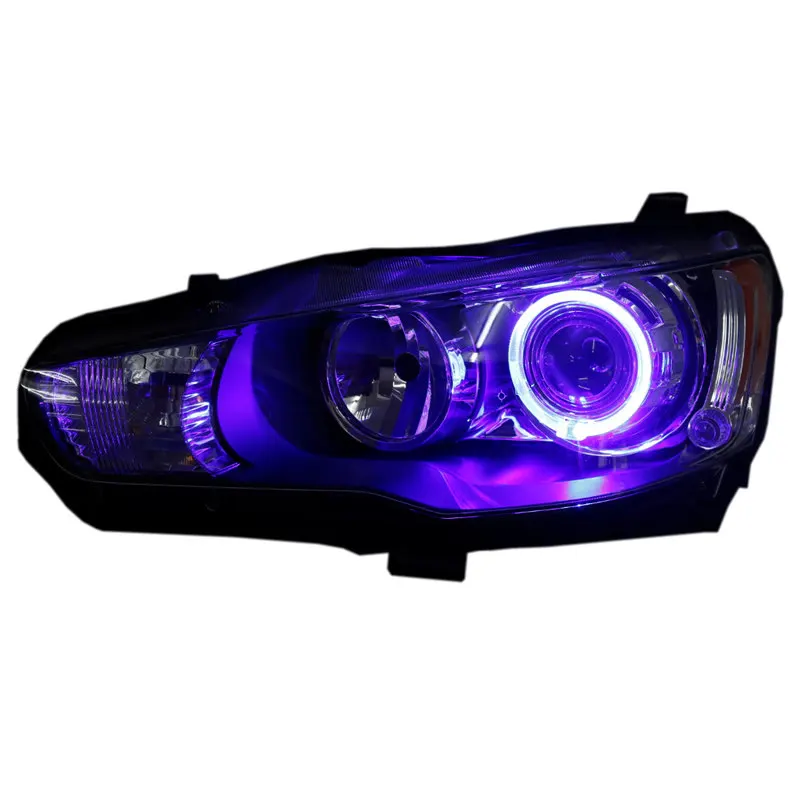 Customized Full LED Headlights For Mitsubishi Lancer 2009-2016 Bi-xenon Projector Lens Front Lamps With DRL