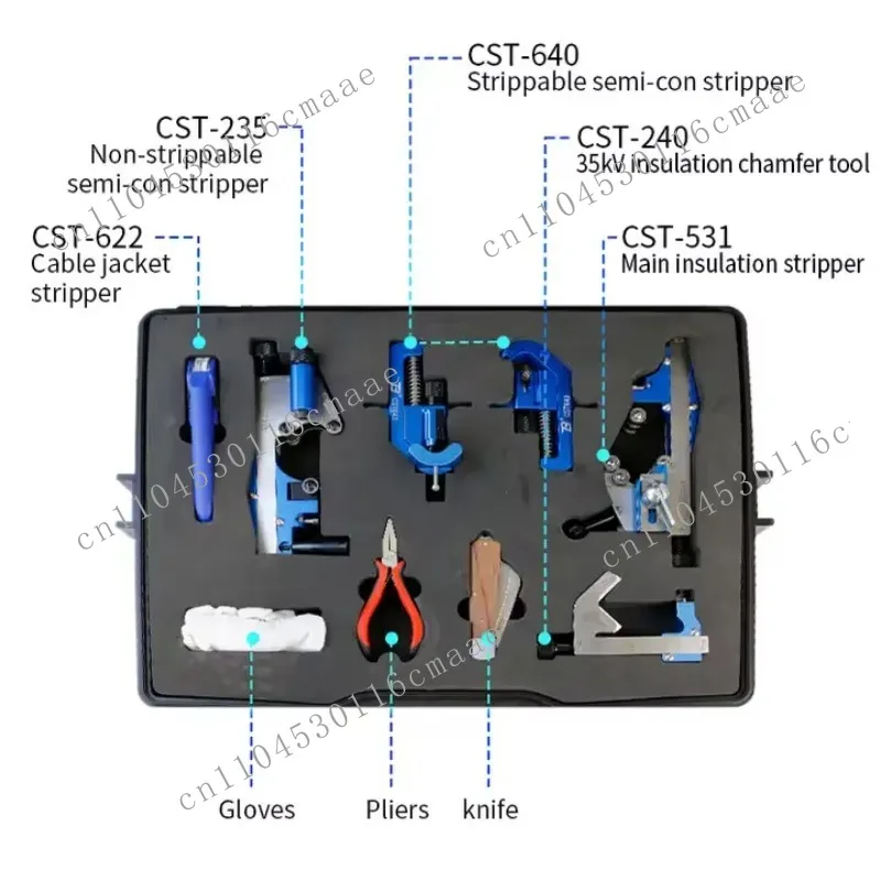 

Applicable To FL-135 10- 35kV Cable Strippable Semi-con Stripper Layer Preparation Tool Set