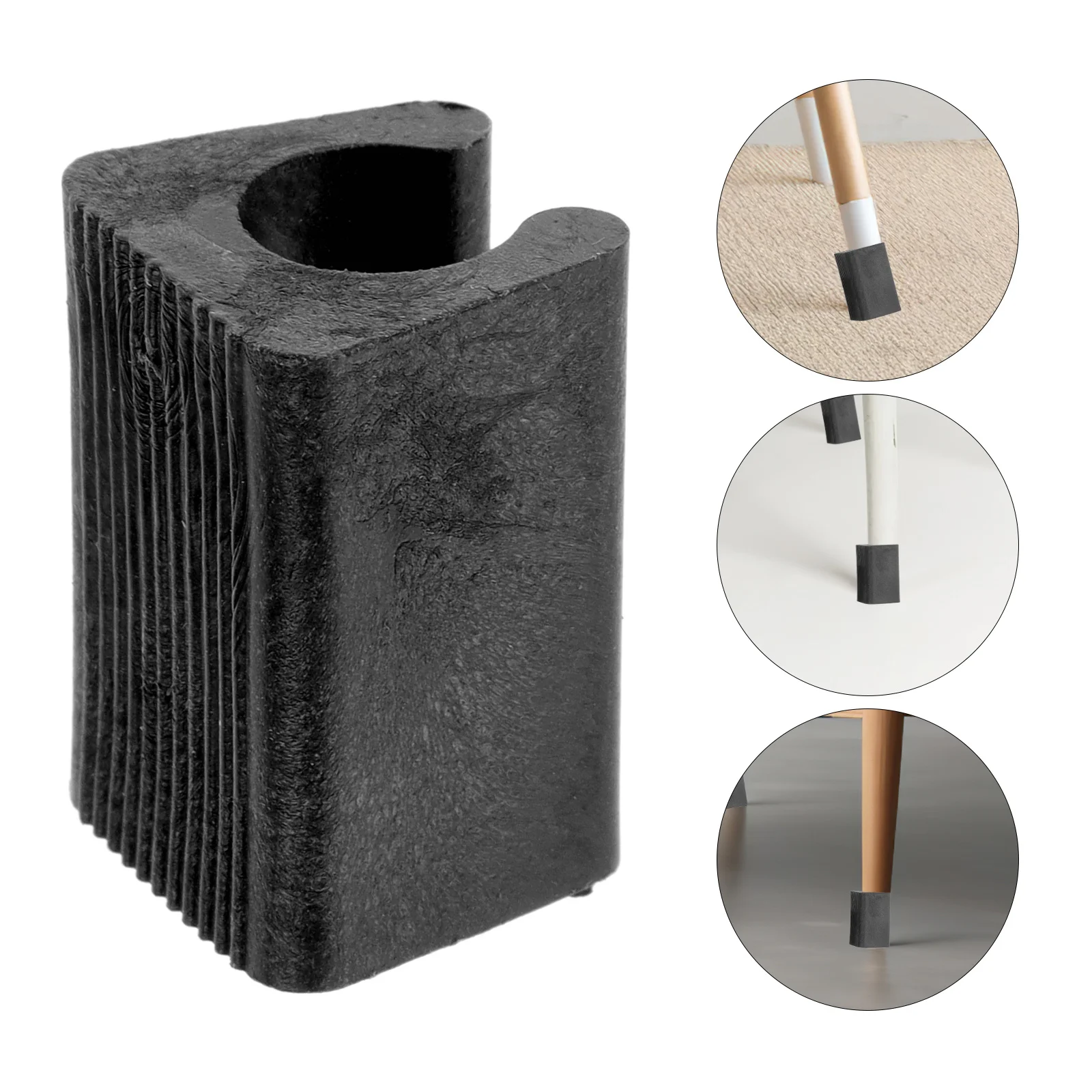 

24Pcs U-Shaped Plastic Chair Leg Pads Durable Non-Slip Furniture Floor Protectors for Hardwood Floors Scratch-