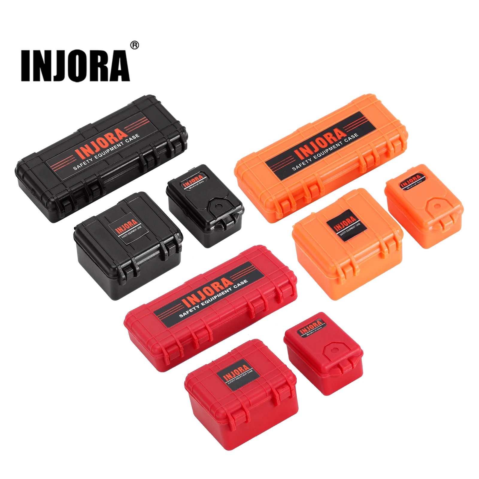 INJORA Scale Mini Storage Box Equipment Case Decoration Accessory for 1/18 1/24 RC Crawler Car Axial SCX24 FCX24 Enduro24 TRX4M