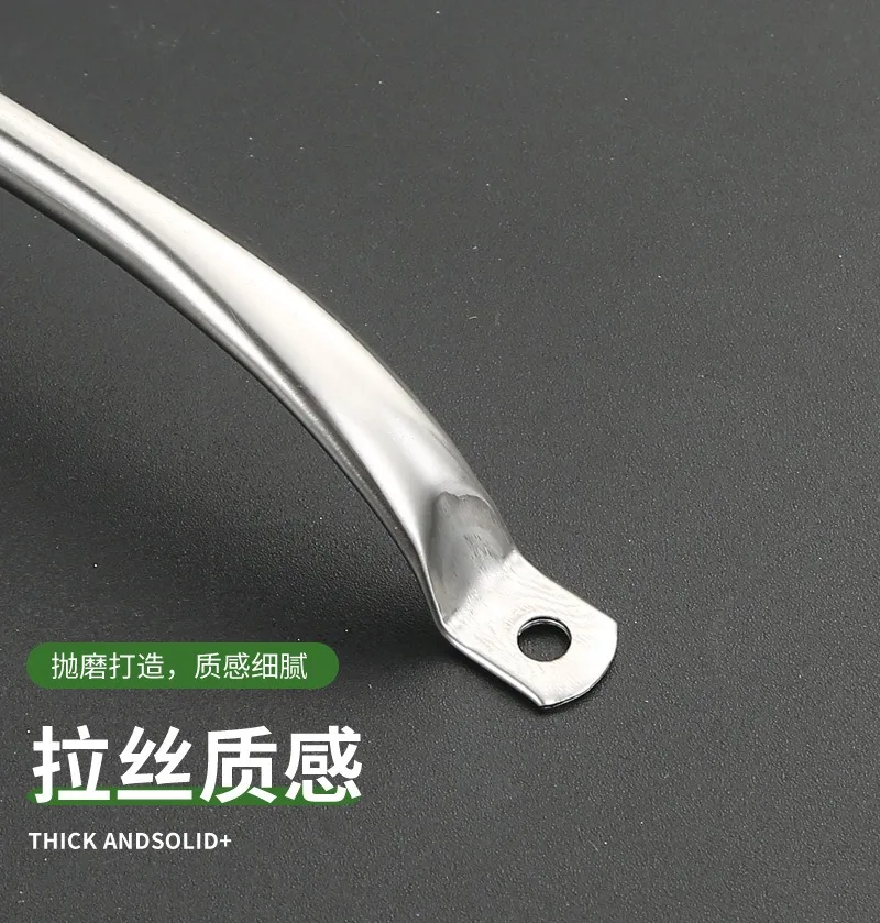 Simple Round Tube Handle Chopping Board Handle Stainless Steel Drawer Handle Domestic Kitchen Cabinet