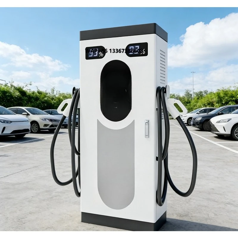 EV DC Fast Charging Station Floor Mounted with Screen DC Electric Car Charger Charging Piles