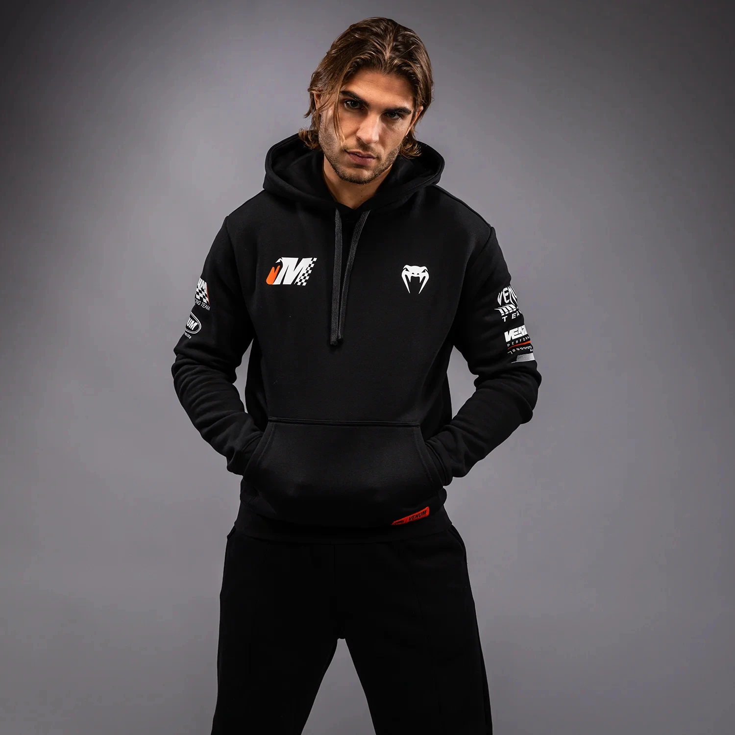 2026 New Hot Extreme Sports Venum Motorsports Hoodie Men Red Boxing Training Pullover Hooded Sweatshirt MMA Fight Sports Casual