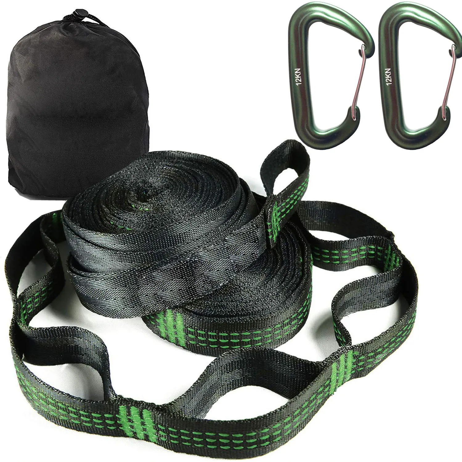 9.5ft length Belts with 2PCS of Hammock Straps and Belts Parachute Hamac Garden Rope Hanging   Hammac Tree 360cm Length straps