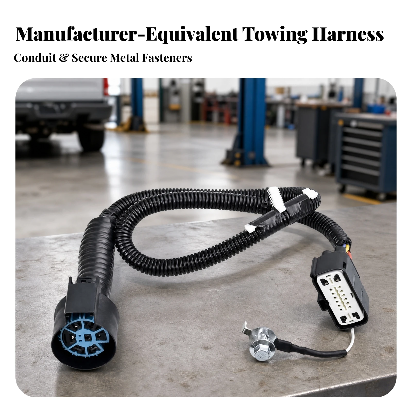 9L3Z-15A416-A Trailer Wiring Harness Corrosion-Resistant Trailer Wiring Harness with Towing Plugs Direct Replacement