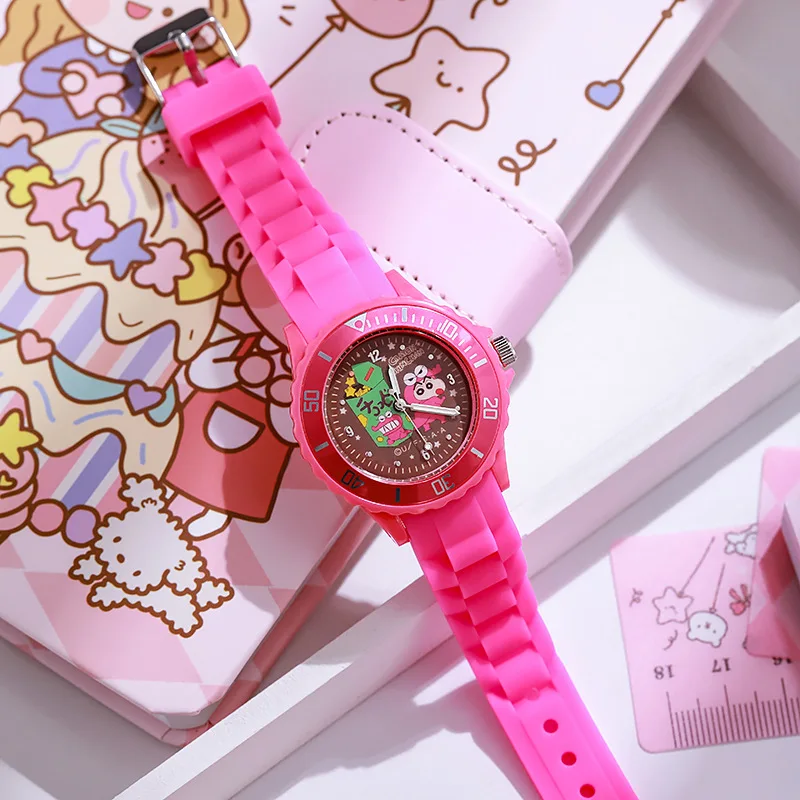 Crayon Shin-chan Children\'s Watches Cartoon Creative Students Silicone Quartz Watch Fashion Outdoor Sports Waterproof Wristwatch