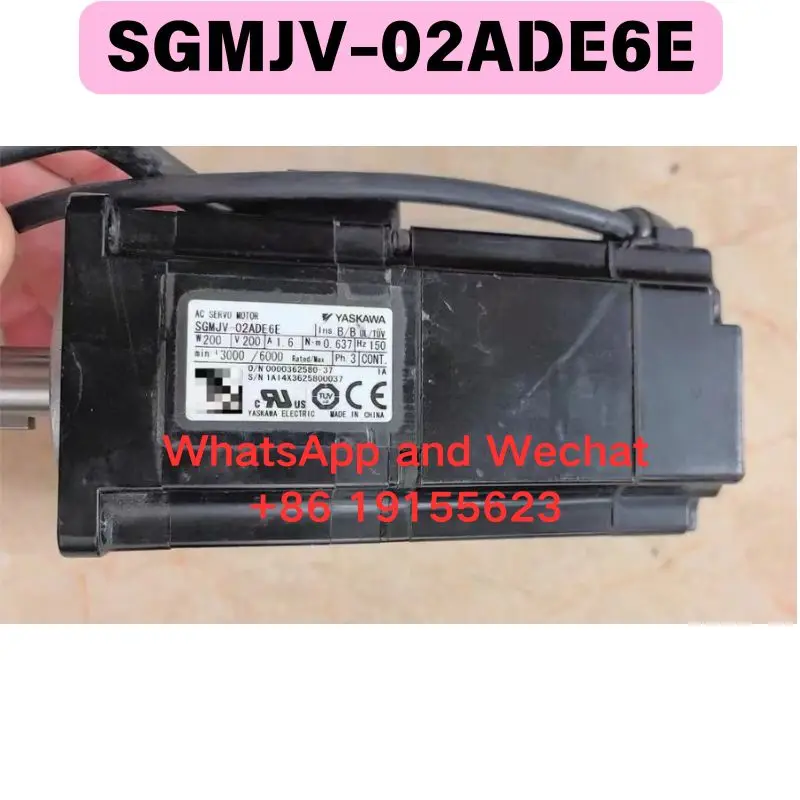 Used SGMJV-02ADE6E electric machinery Functional test OK Fast delivery