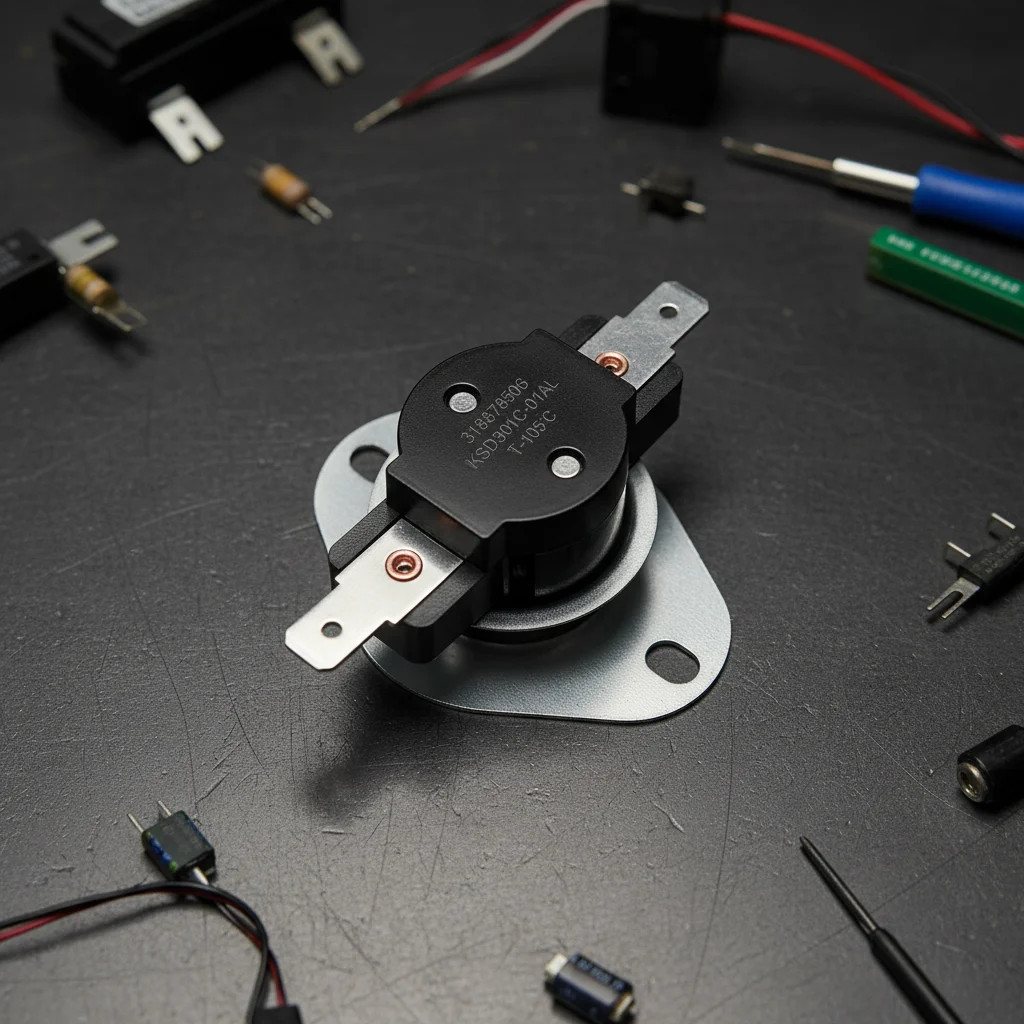 

1pc Limit Thermostat 318578506 Oven High Temperature Limiter Thermostat Replacement For Kenmore & For Electrolux Spare Parts