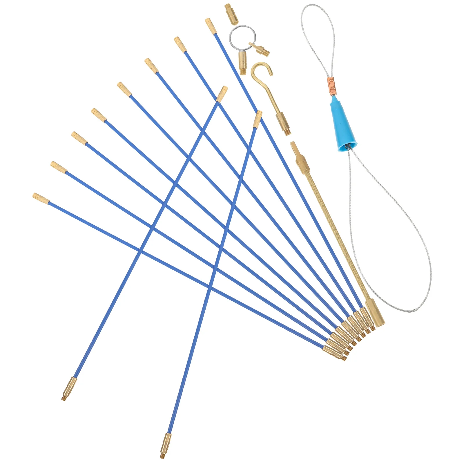 

Cable Fishing Fiberglass Running Kit Rod Fiberglass Pole Wire Pulling Kit Electrical Tools Electricians Fish Wire Through Wall