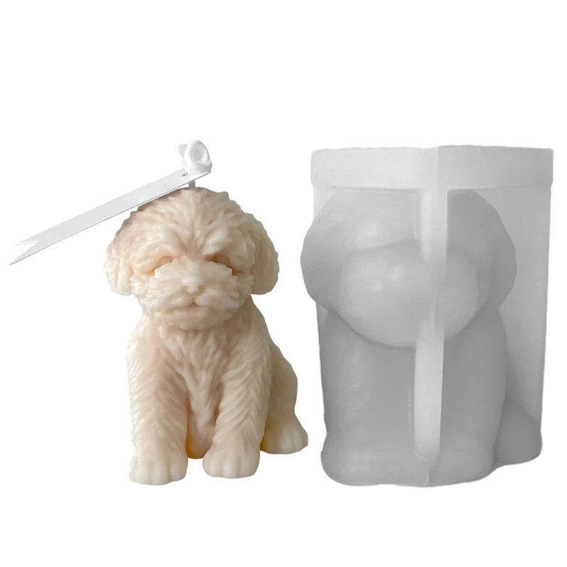 

Q0KE Dog Mould DIY Handmade Silicone Mold for Dog Lovers