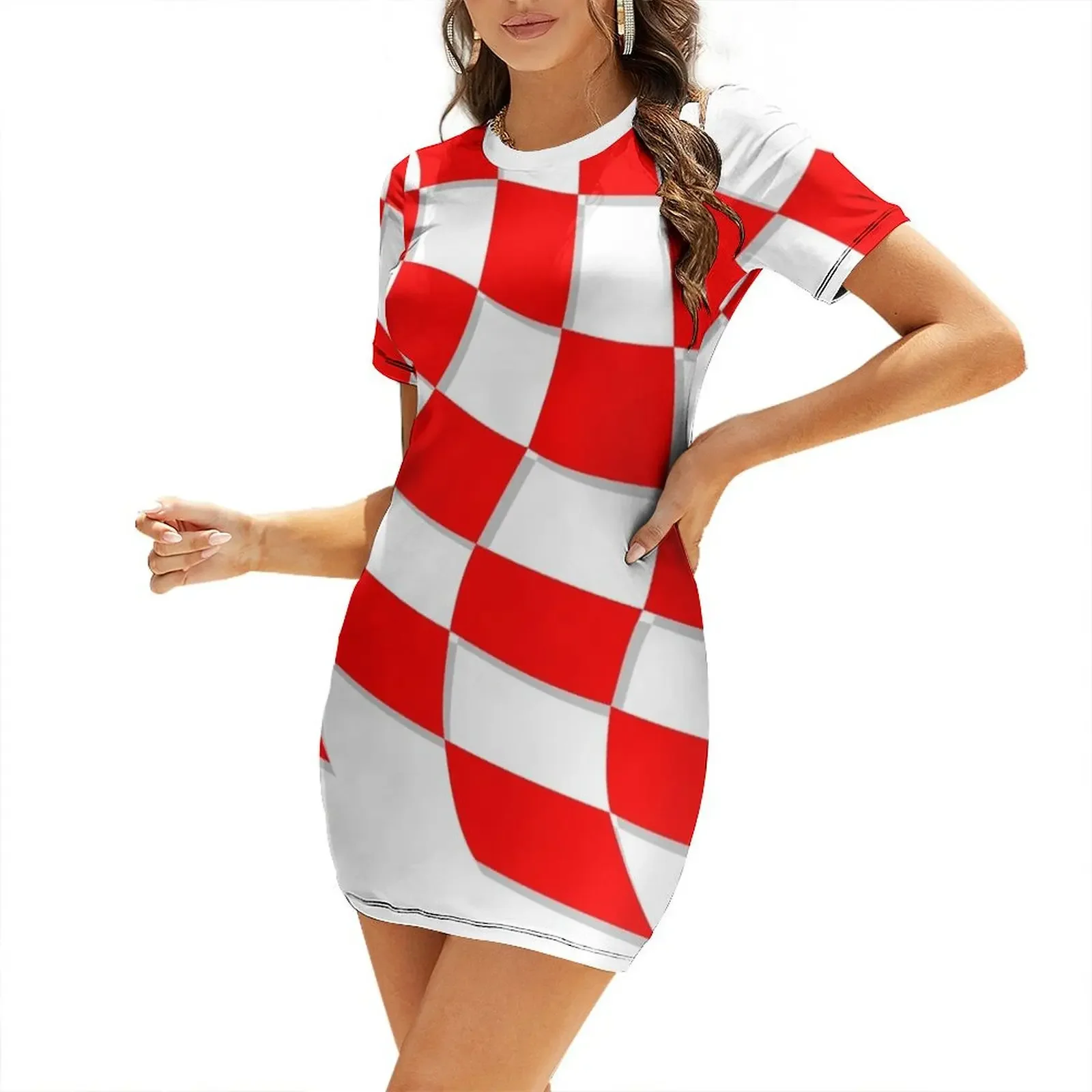 

Croatia 1998 Short-Sleeved Dress luxury evening dress woman for wedding women dress vintage Women's dresses