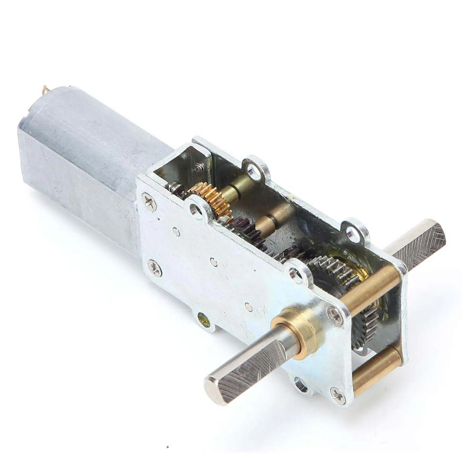 

DC12/24V Double Shaft Turbine Worm Gear Motor, High Torsion High Speed Reduced Gearbox Motor WGF180-55