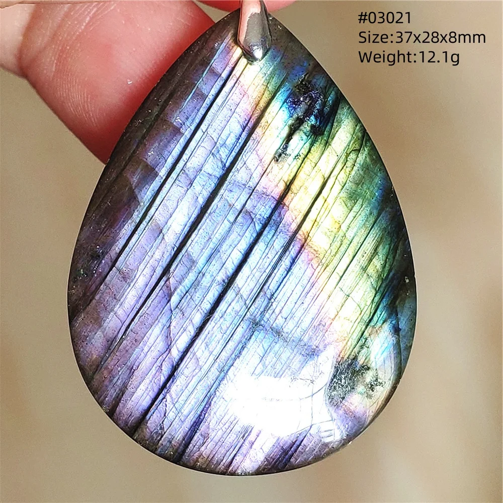 Natural Blue Labradorite Heart Pendant Women Gemstone Love Crystal Labradorite Rare Necklace Pendant AAAAA