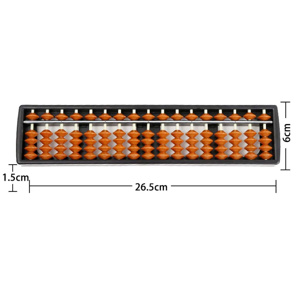 17 Digits Abacus Soroban Beads Column Traditional Kid School Math Learning Aids Chinese Japanese Calculator Counting Abacus