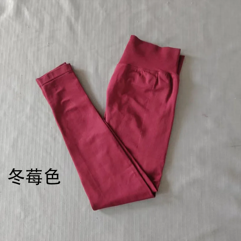 Leggings met Impact Logo Naadloze Yoga Dames Leggings Gym Sportbroek Lage Geribbelde Band Hoge Stretch Fitness Tights