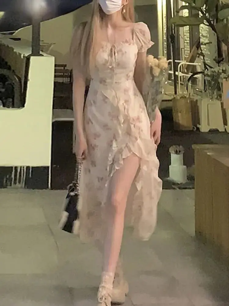 

Женский повседневный комплект из бамбукового волокна с низкой талией, с цветочным принтом, лето 2023, модный женский ансамбль