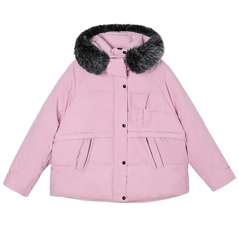 2025년 신상 따뜻한 겨울 여성용 아웃도어 재킷 캐주얼 파카 오버롤 의류 퍼 후드 패딩 파카 커플 겨울 코트