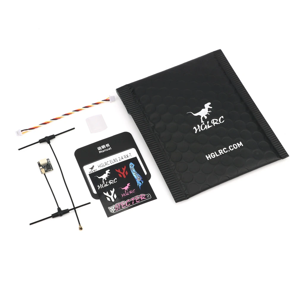 HGLRC ELRS 2.4G Receiver 500MHZ Refresh Rate ELRS 3.0 for RC Airplane FPV Long Range Drones DIY Parts