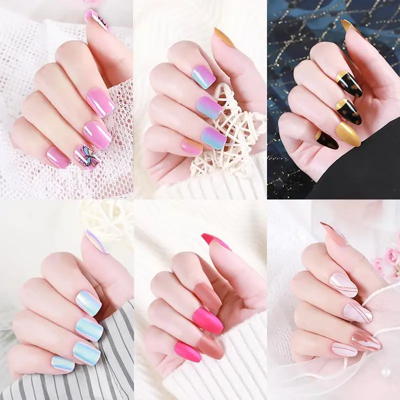 1~4PCS Manicure Tool Favorite Salon-like Results Detachable Popular Must-have Press On Kawaii Nail Time-saving Fake Nail Trendy