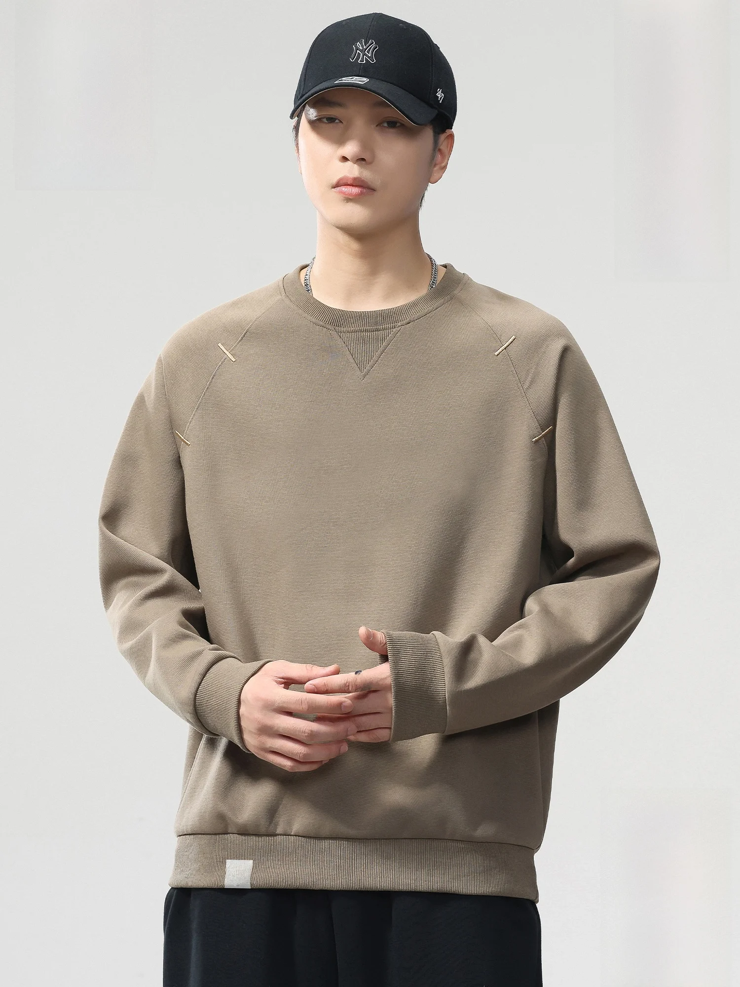 

PaulFrank Heavyweight Sweatirt Men's Autumn Winter Loose Fit Long Sve round Ne Thermal Top American Sle Streetwear