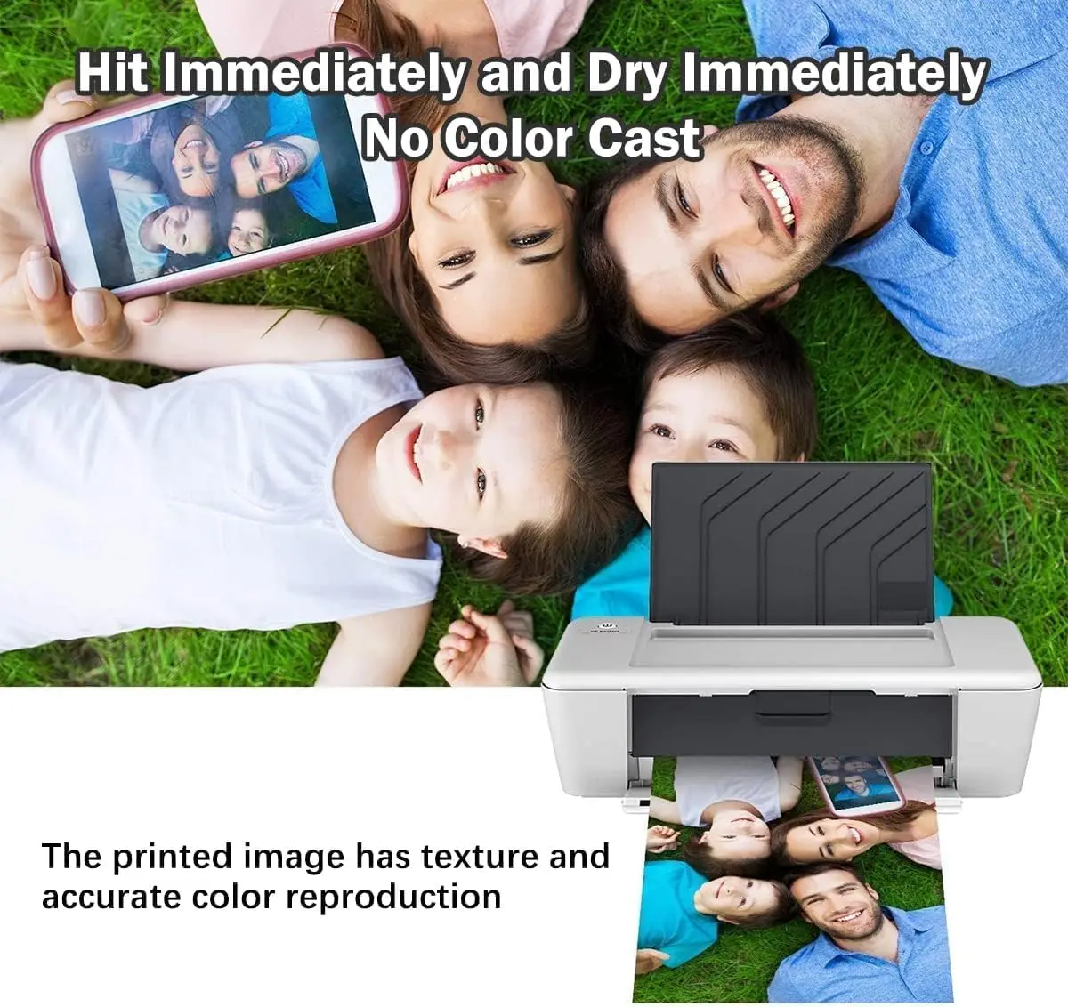 ورق تصوير عالي اللمعان مقاس 3.5 × 5 بوصة مقاوم للماء ورق صور احترافي يعمل مع جميع الطابعات النافثة للحبر 230 جرام