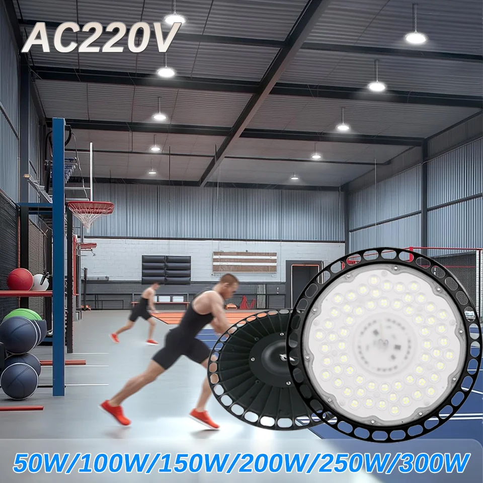 

Super Bright High Bay Lights Work Lights Industrial AC220V 100W 150W Ceiling Light Garage Light For Gym Warehouse Factory Market