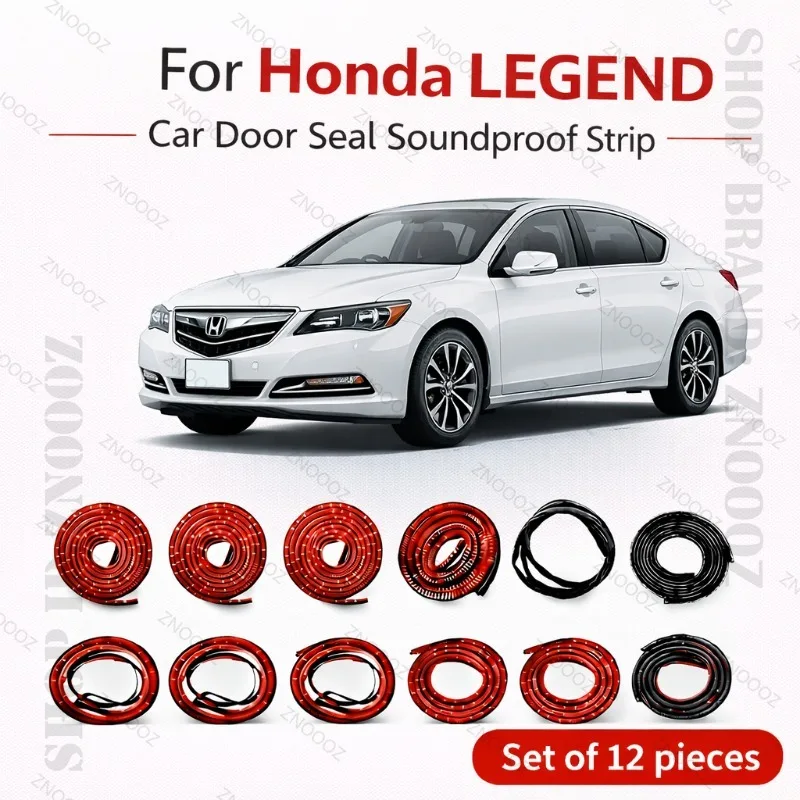 

Для Honda LEGEND: Комплект из 12 шт. двухслойных резиновых уплотнителей для дверей автомобиля (шумоизоляция, защита от пыли и воды)