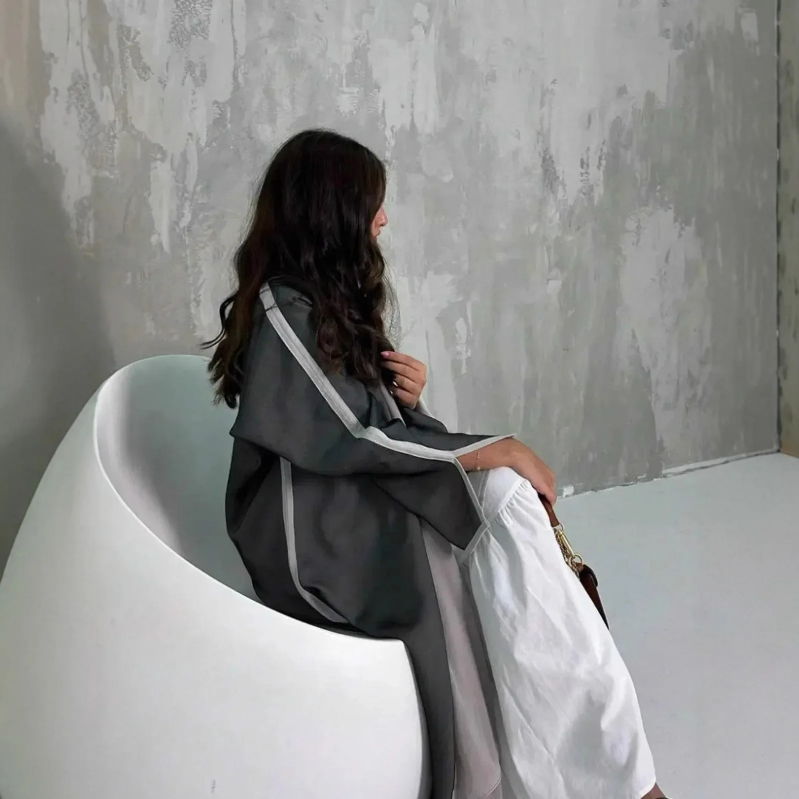 Kimono abierto Abaya cárdigan Dubai Islam musulmán Kaftan vestido para Ramadán mujeres Kebaya bata Musulmane mujer Turquía caftán árabe