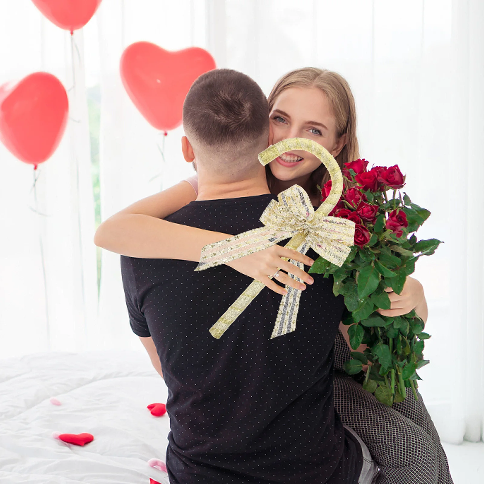 Strik Kruk Prop Fancy Cane voor Vrouwen Party Decor Cosplay Decoratie Duurzaam Materiaal Bruiloft Wand Foto Prop Standout Stuk