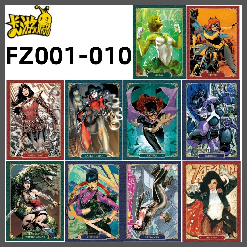 بطاقة DC الأصلية من KAYOU ‌ لعبة بطاقة مجموعة الرسوم المتحركة The Radiance of The Universe Proof of Legend Superman Batman Wonder Woman