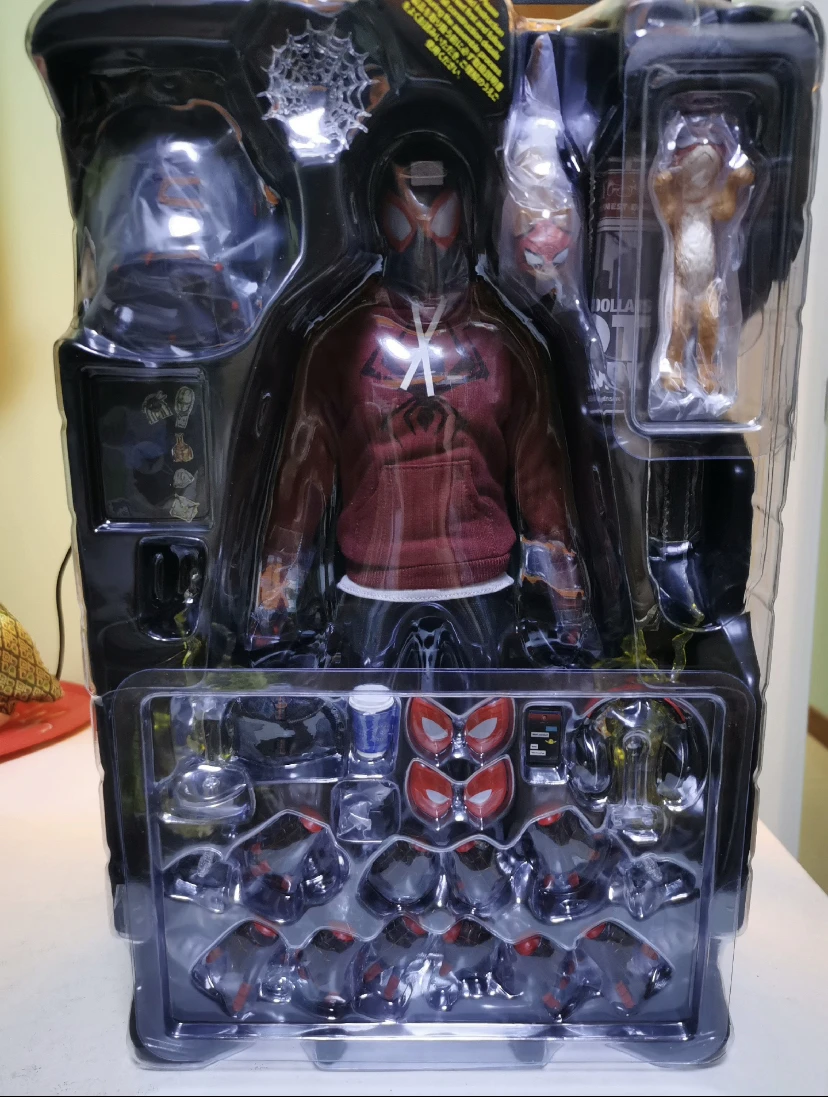 In-stock HotToys Original 1/6 VGM50 Spider Man Miles Morales Bodega Cat Suit PS5 Game Collectible Action Figure Toys Gift