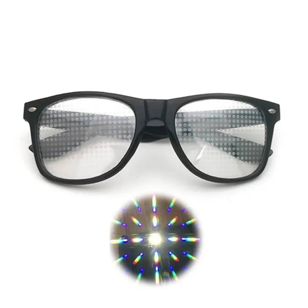 Unique Diffraction Glasses Light Refraction Funny Special Effect Glasses Heart Star Snowflake Firework Diffraction