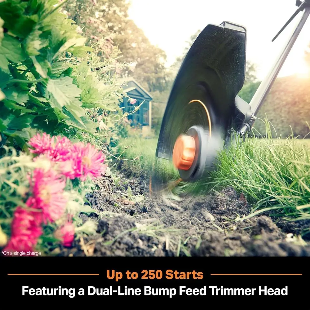 26cc 2-Cycle Electric Start Gas Grass Trimmer, 17-Inch No-Pull NPTGSP2617A