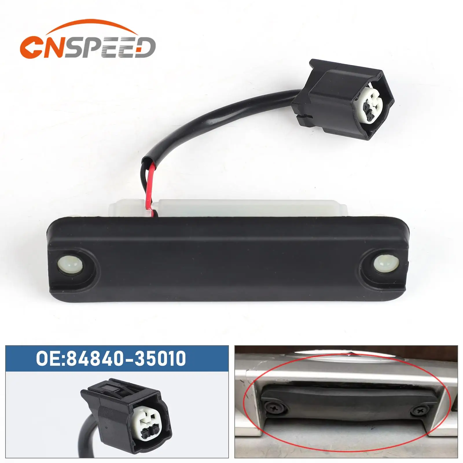 

CNSPEED Black OE 84840-35010 8484035010 Rear Trunk Opening Button Boot Lock Release Switch Tailgate For Toyota 4Runner 2003-2023