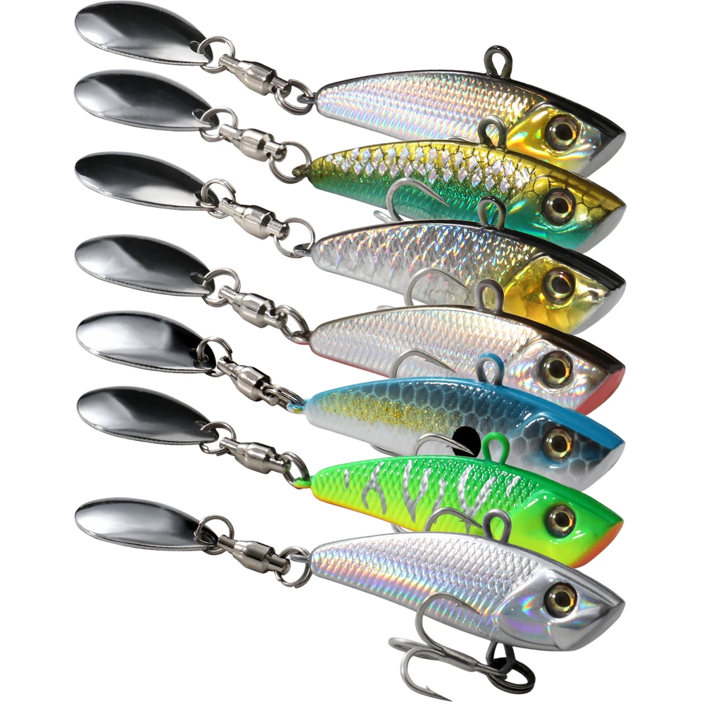 Image of GOBAIT Metall-VIB-Köder 8g 11g 21g Spinnerbait Harter Köder 3D-Augen Weitwurf-Jig für Barsch- und Forellenangeln 1-7 Stück Pesca-Angelausrüstung