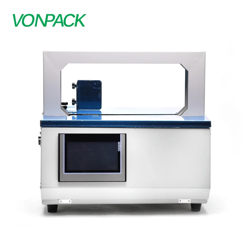 

AG05-360 Strapping machine automatic paper tape opp book money bundling banding machine