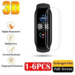 Película protetora para amazfit band 5 7 protetor para amazfit band 7 5 (não vidro) folha de filme de hidrogel