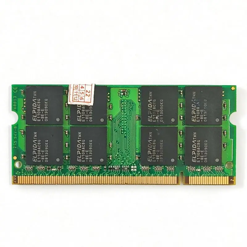 ELPIDA RAMS DDR2 2GB 800MHz Память для ноутбука DDR2 2GB 2RX8 PC2-6400S 666 memoria для ноутбука 1,8 v