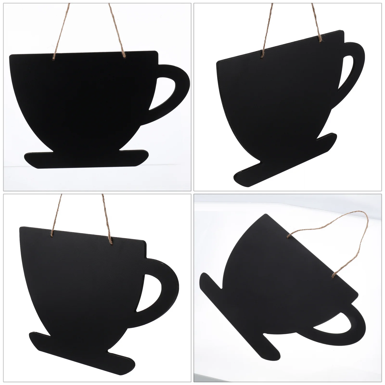 Pizarras colgantes, tablero de mensajes de madera, Material, fácil escritura, limpieza, diseño de cordón, exhibición decorativa, 1 Uds.