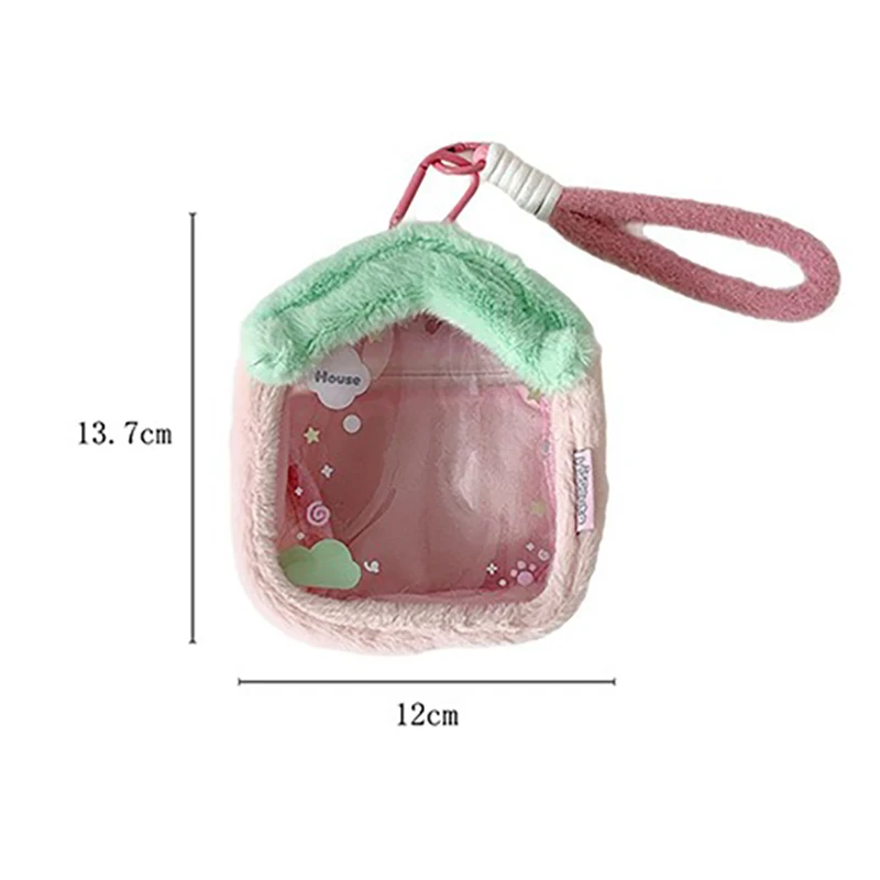 Doll Walking Bag With Keychain Doll Storage Bag Outgoing Transparent Doll Display Bag Pvc Coin Pouch For Woman Girls Travel