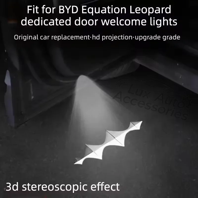 For BYD Leopard 5 Leopard 8 Ti3 Ti7 Car Door Welcome Light Modification No Wiring Required Door Courtesy Ambient Light