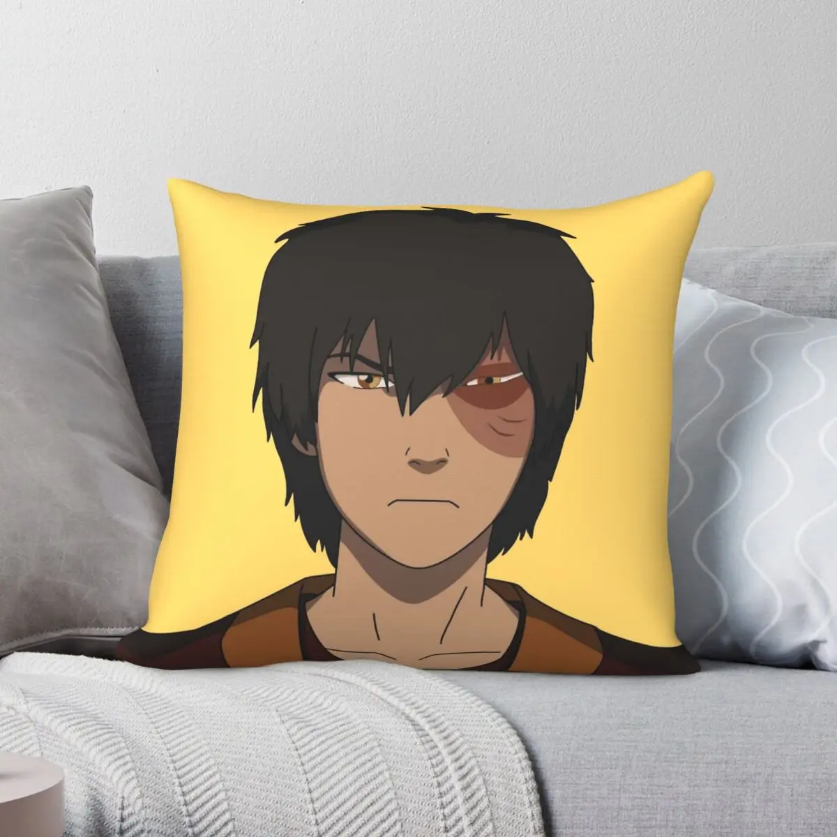 Prince Zuko From Avatar Pillowcase Polyester Linen Velvet Printed Zip Decor Car Cushion Cover