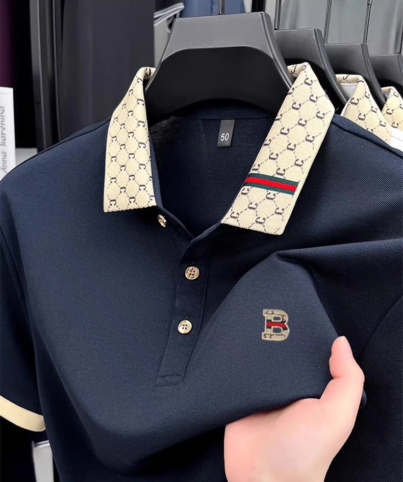 Nova Camisa Polo Masculina com - Summer Clothing Men Linen avaliação e preço